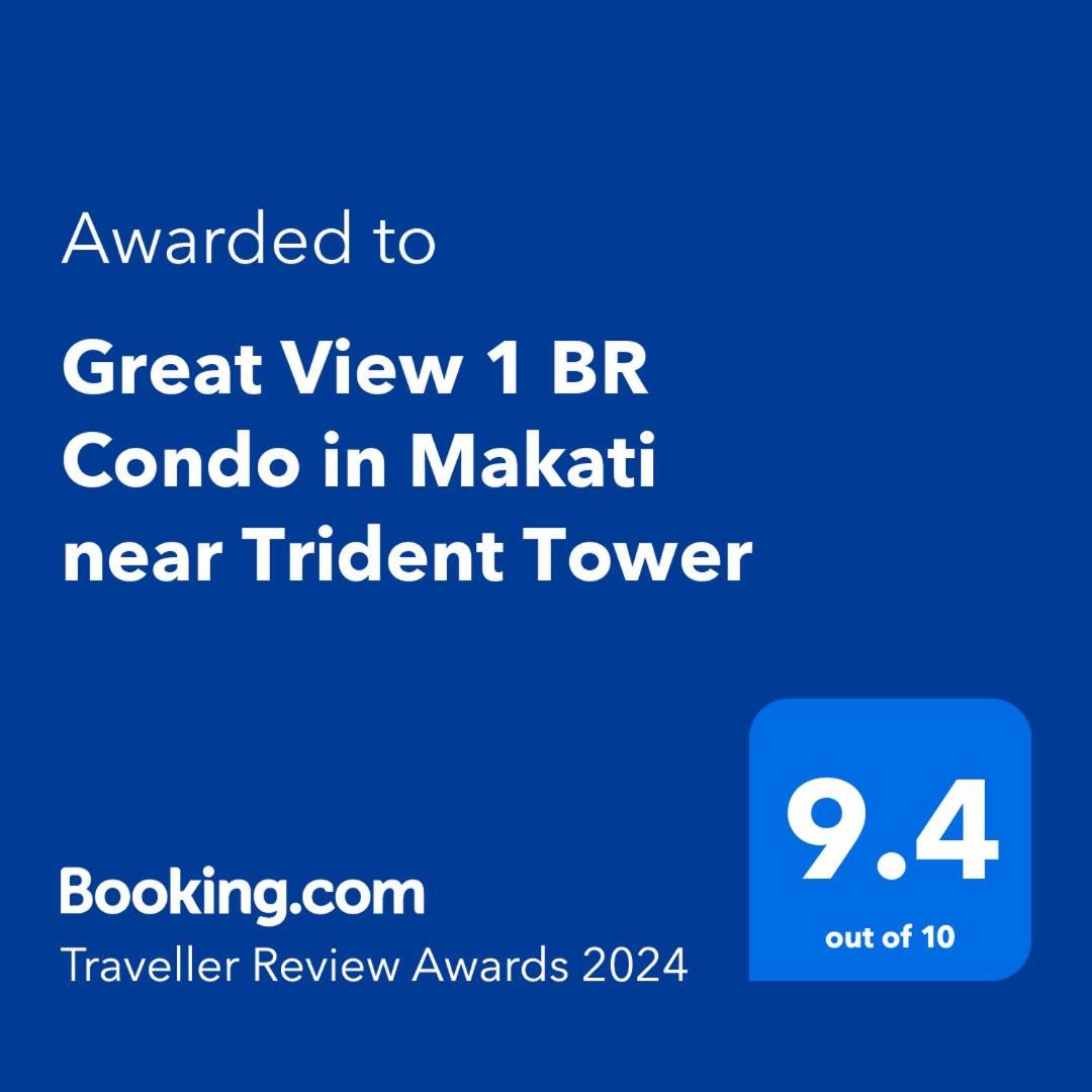Great View 1 Bedroom Condo In Makati Near Trident Tower Manila Exterior foto